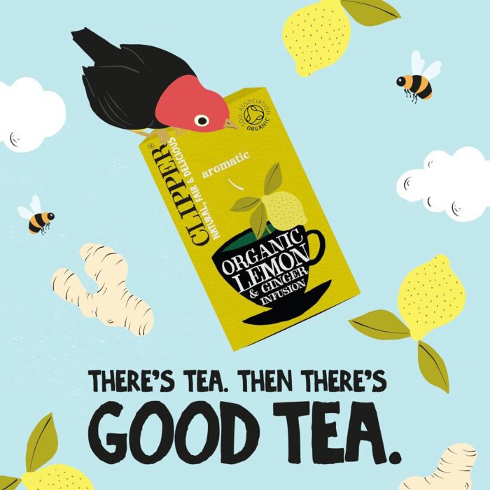 clipper tea lemon & ginger, 20 teabags pack image
