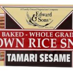 organic brown rice crackers tamari sesame pack image