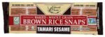 organic brown rice crackers tamari sesame pack image