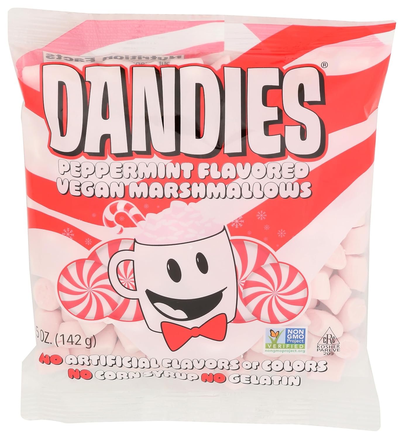 dandies peppermint mini marshmallows pack image