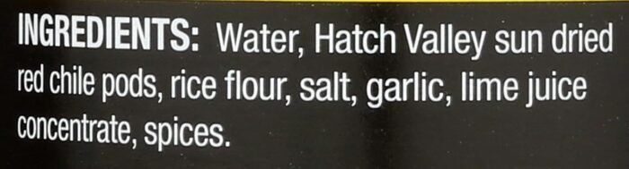 505 southwestern red chile bottle details image