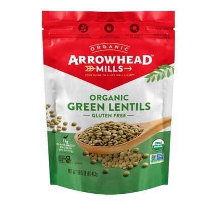 arrowhead mills green lentils pack image