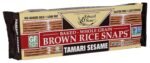 organic brown rice crackers tamari sesame pack image