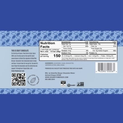 scharfeen berger bittersweet chocolate bar pack details image