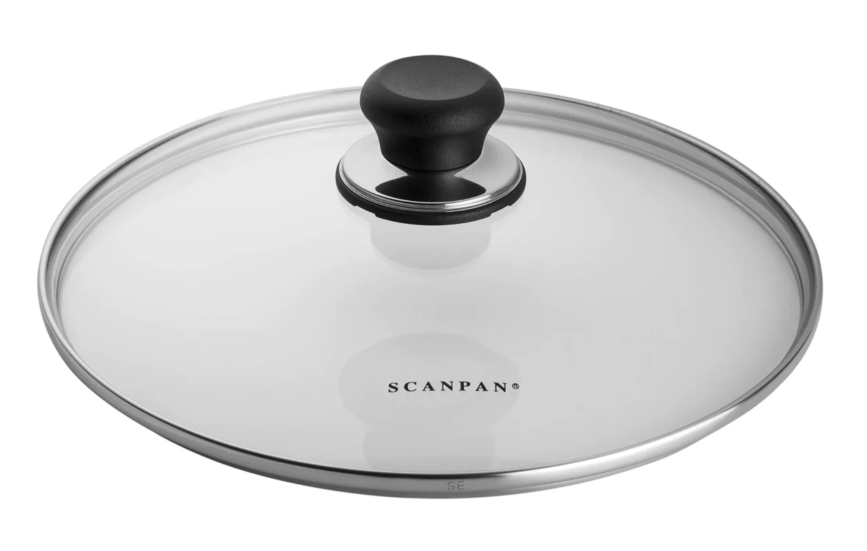 scanpan classic 11" stainless steel pan with glass lid image
