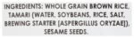 organic brown rice crackers tamari sesame ingredients details image