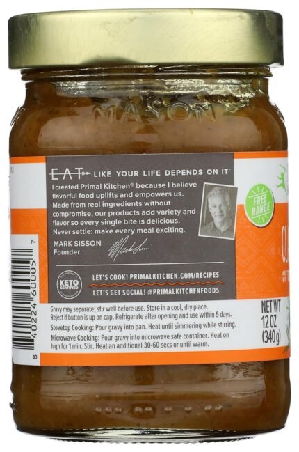 primal kitchen organic classic gravy detail image