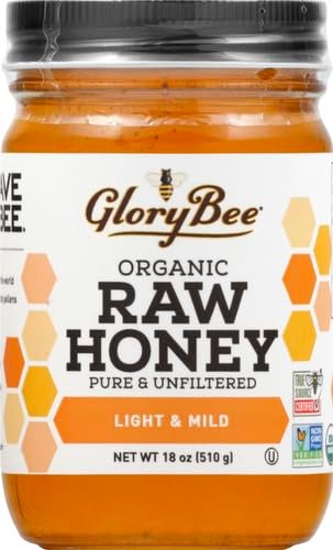 organic raw honey pure unfiltered bottle image