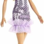 barbie in purple polka dot dress image