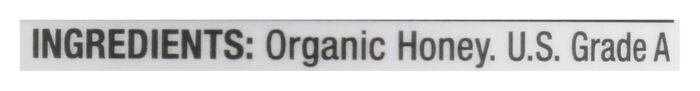 organic raw honey pure unfiltered bottle detail image