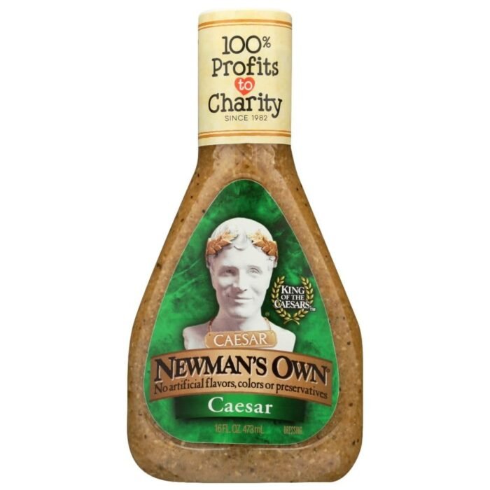 newman's own caesar salad dressing 16 oz bottle image