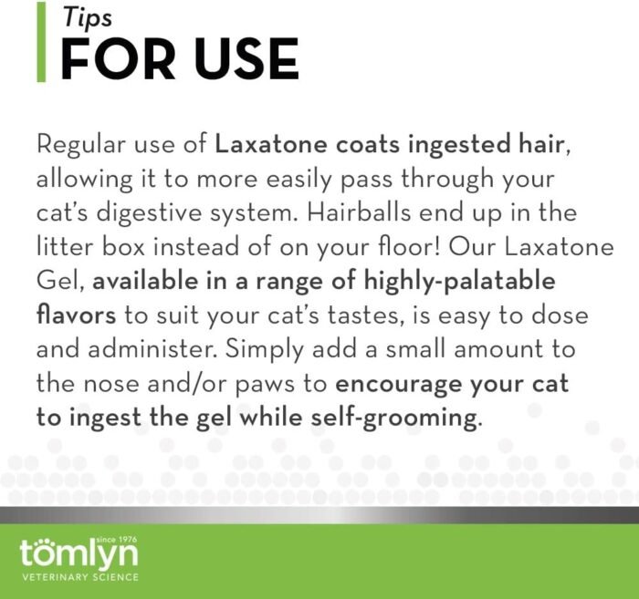 tomlyn malt hairball remedy gel for dogs gel details image