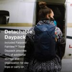 osprey farpoint 55L tunnel vision grey travel backpack image