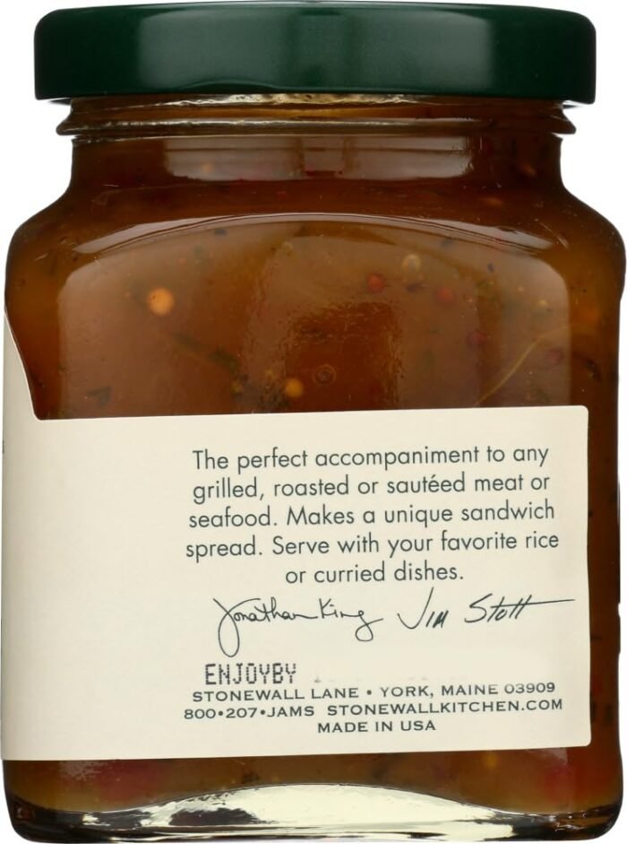 stonewall kitchen mango chutney bottle details image