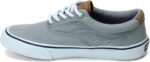 sperry mens striper sneaker salt washed grey shoe image