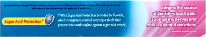 aquafresh maximum strength sensitive toothpaste pack details image