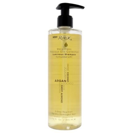 roux weightless precious oils luminous shampoo bottle image