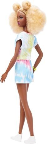 barbie fashionistas tall doll, blonde afro with side puffs image