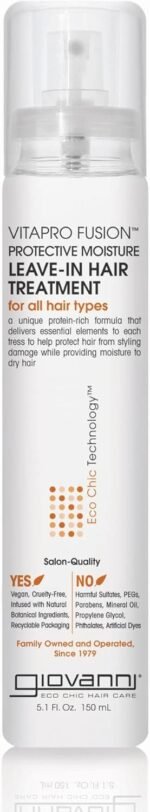leave in hair treatment bottle image