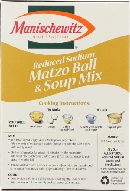 manischewitz matzo ball soup mix pack details image