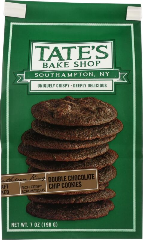 tate's bake shop double chocolate chip cookies pack image