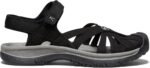 keen women's rose closed toe, black/neutral sandal image