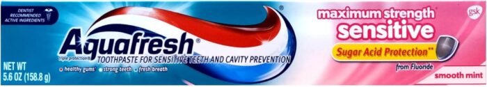 aquafresh maximum strength sensitive toothpaste pack image