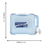 new wave enviro bpa free 2 gallon bottle with spigot size details image