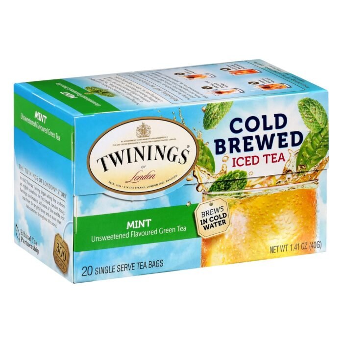 twinings cold brewed iced tea, mint pack image