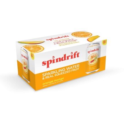 spindrift orange mango seltzer pack image