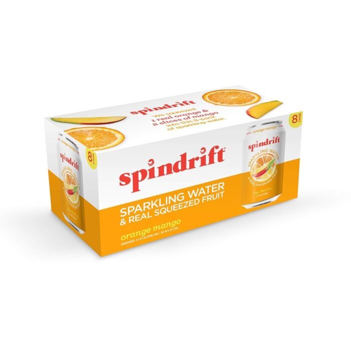 spindrift orange mango seltzer pack image
