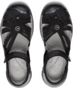 keen women's rose closed toe, black/neutral sandal image