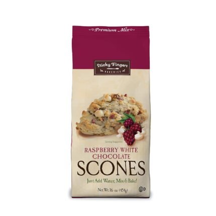 sticky fingers raspberry scone mix makes 12 scones image