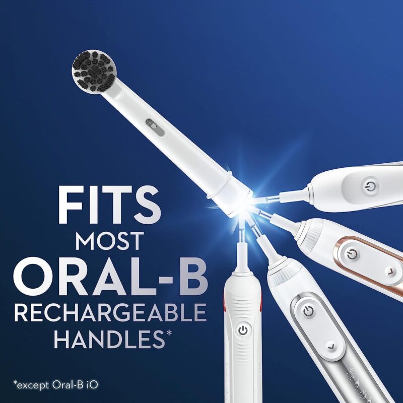 oral-b charcoal electric toothbrush heads pack image