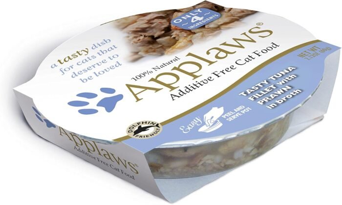 applaws tuna & prawn cat food pack image