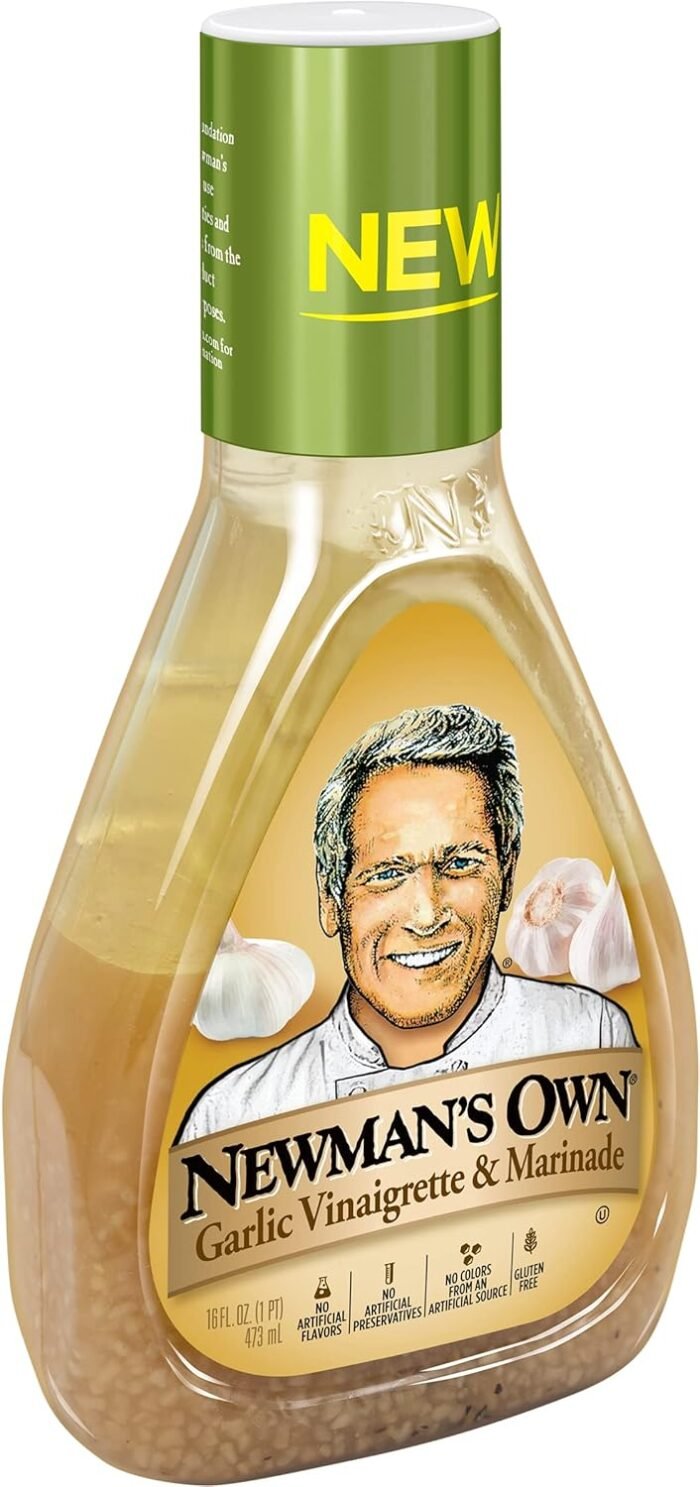 newman's own garlic vinaigrette & marinade bottle image