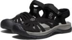 keen women's rose closed toe, black/neutral sandal image