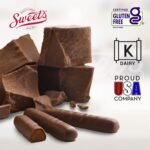 sweet candy milk chocolate orange sticks image