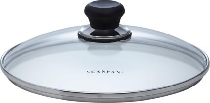 scanpan classic 9.5" stainless steel fry pan w/ glass lid image