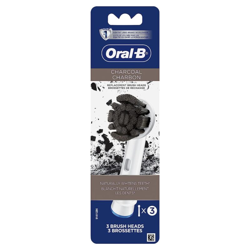 oral-b charcoal electric toothbrush heads pack image