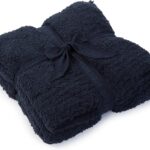 barefoot dreams cozychic throw, indigo image