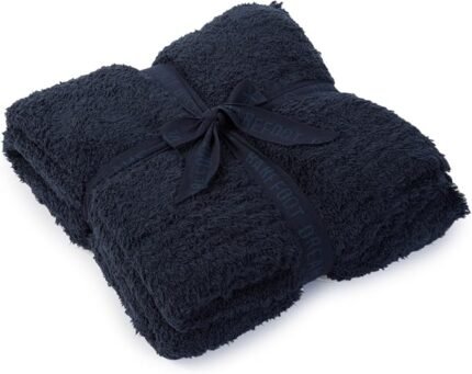 barefoot dreams cozychic throw, indigo image