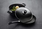 scanpan classic 9.5" stainless steel fry pan w/ glass lid image