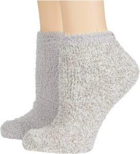 barefoot dreams cozychic tennis sock set, oyster multi