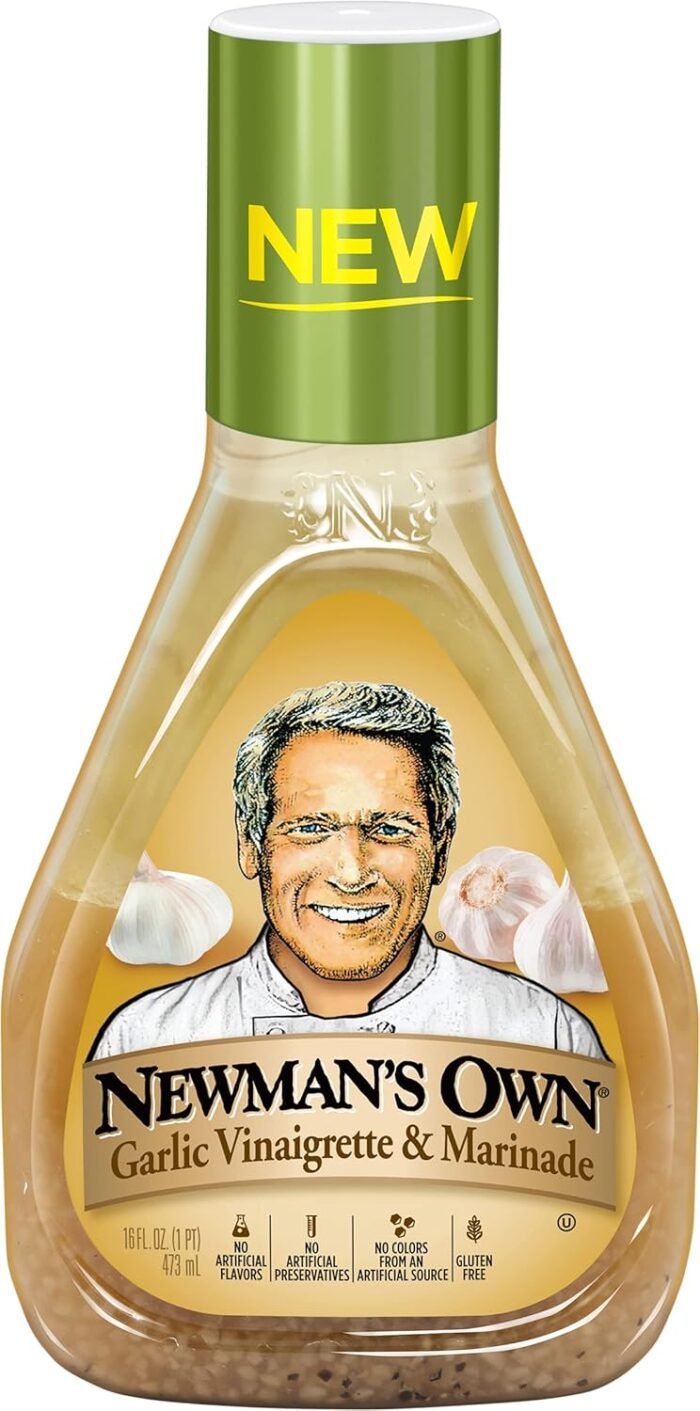 newman's own garlic vinaigrette & marinade bottle image