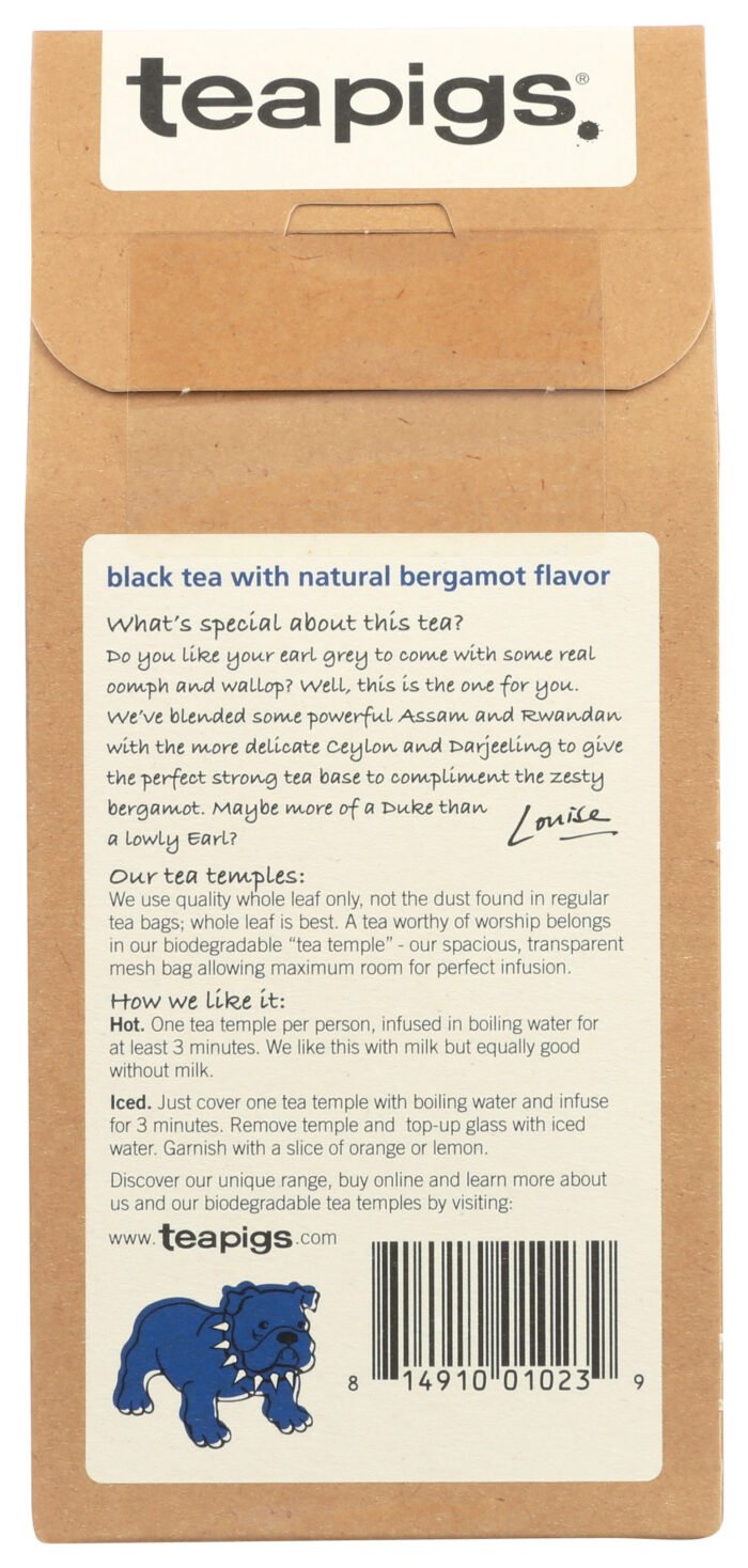 tepigs earl grey strong 15 count pack detail image