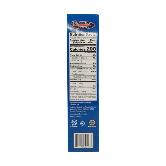 sea point farms edamame fettuccine pack details image