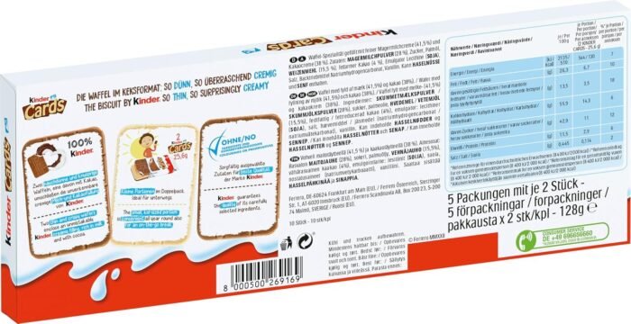 kinder card pack details image