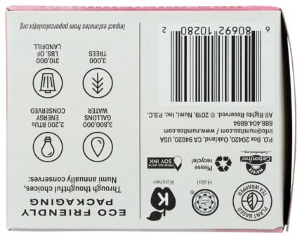 numi organic white rose tea pack details image