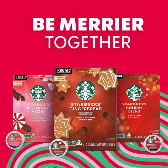 starbucks peppermint mocha k-cups - 10 ct limited edition pack image